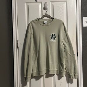 H&M Crewneck Sweater Green XXL